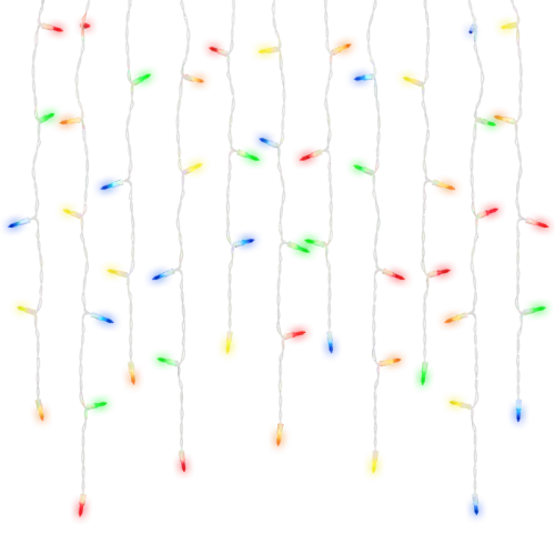 100Ct M5 Commercial LED Icicle Lights, 7FT Waterproof