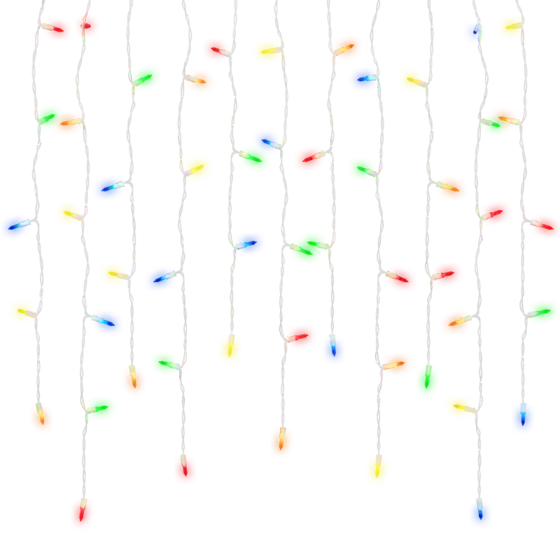 100Ct M5 Commercial LED Icicle Lights, 7FT Waterproof
