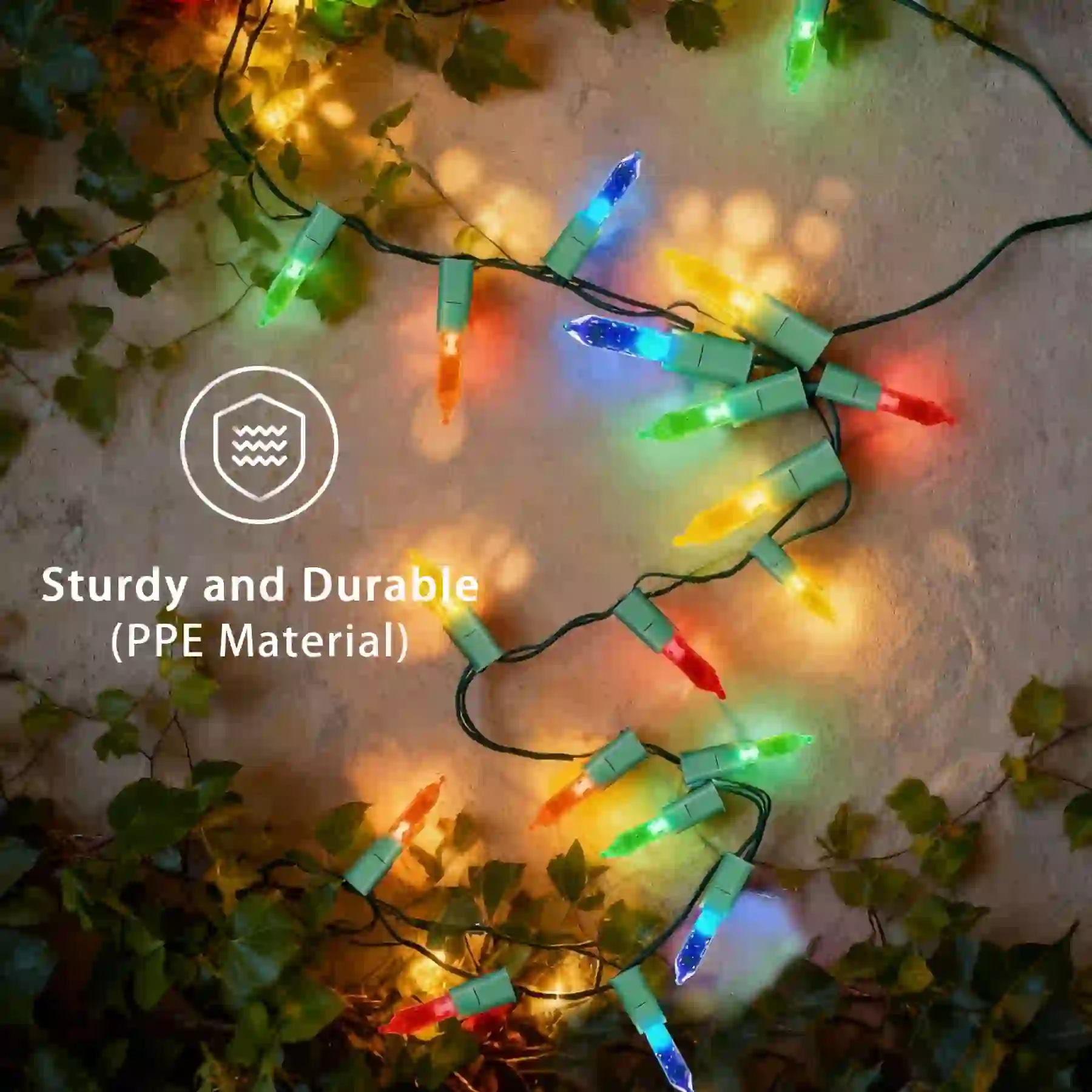 50Ct M5 Commercial LED String Lights 12.5FT
