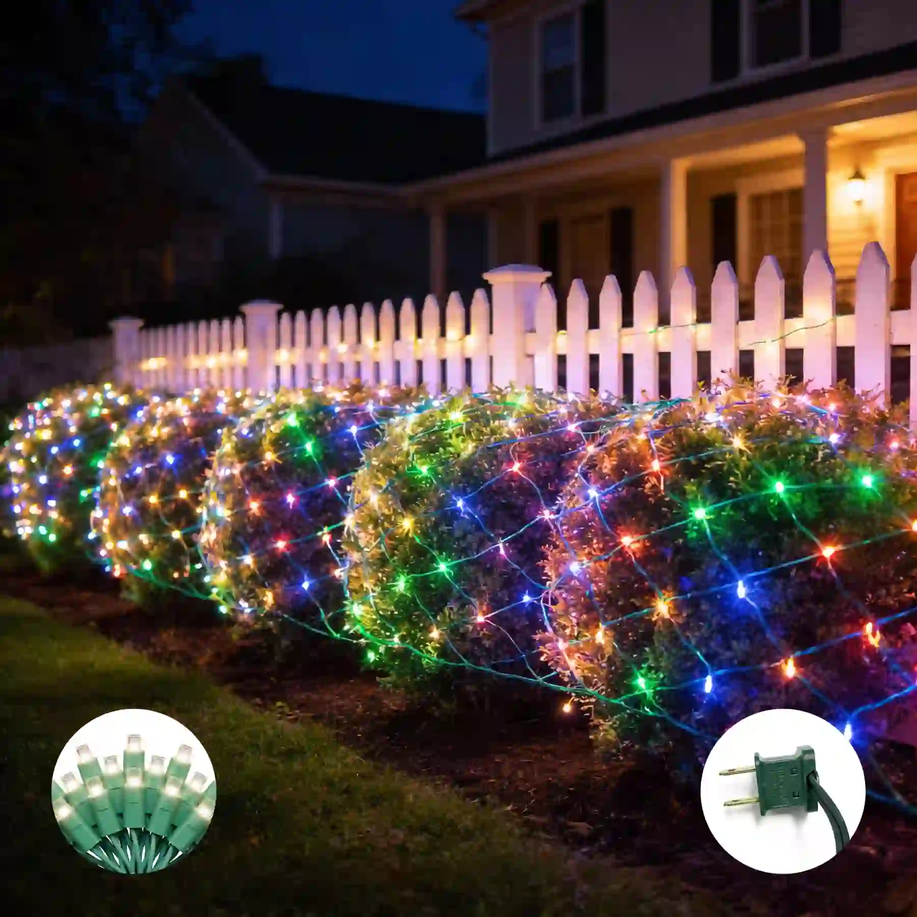 70Ct 5MM Commercial Mini LED Net Lights, 6' x 4' Waterproof