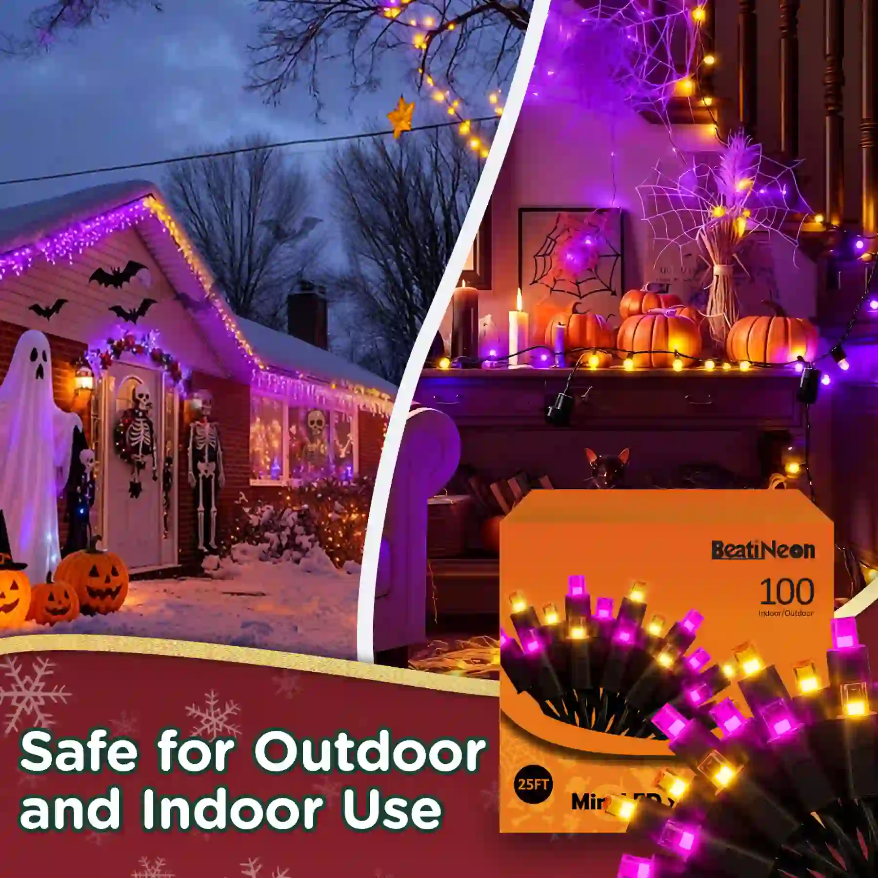 70Ct M5 Commercial LED Twinkle String Lights, 23.3FT