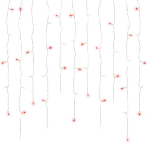 70Ct Soft Glow 5MM Mini LED Icicle Lights, 7FT Waterproof