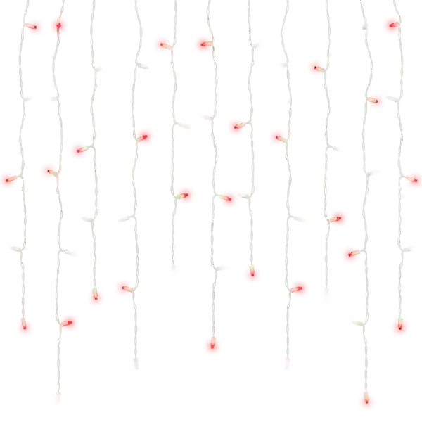 70Ct Soft Glow 5MM Mini LED Icicle Lights, 7FT Waterproof