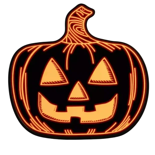 Acrylic LED Pumpkin Lights for Halloween Decor