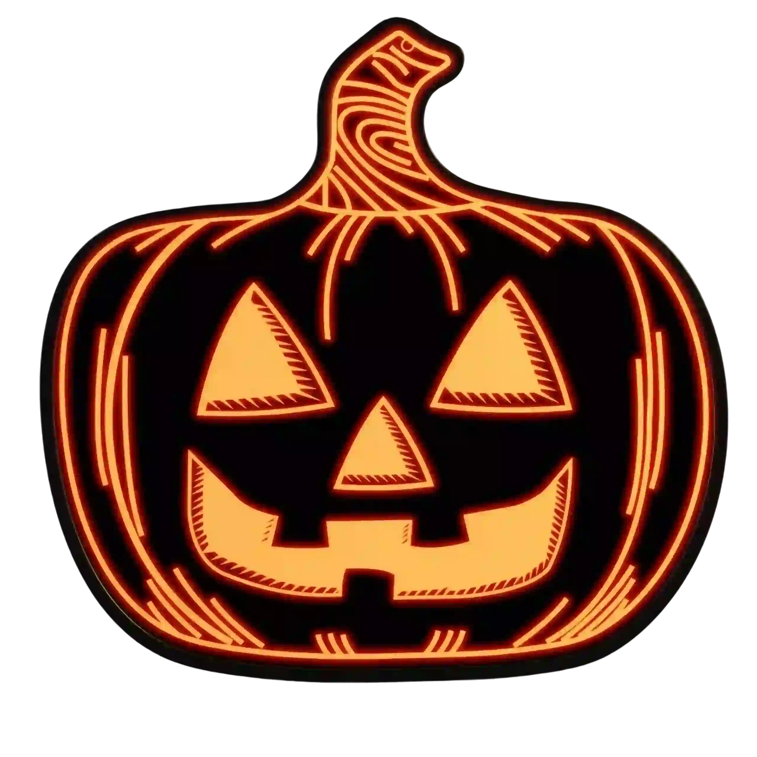 Acrylic LED Pumpkin Lights for Halloween Decor