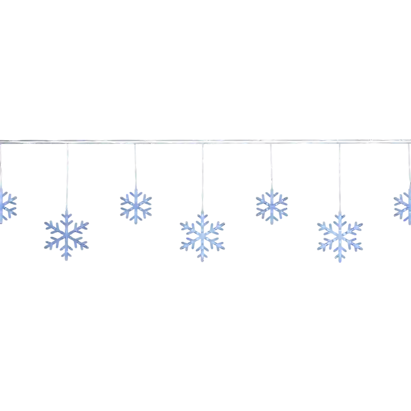 LED Christmas Snowflake Icicle Lights for Holiday Decor