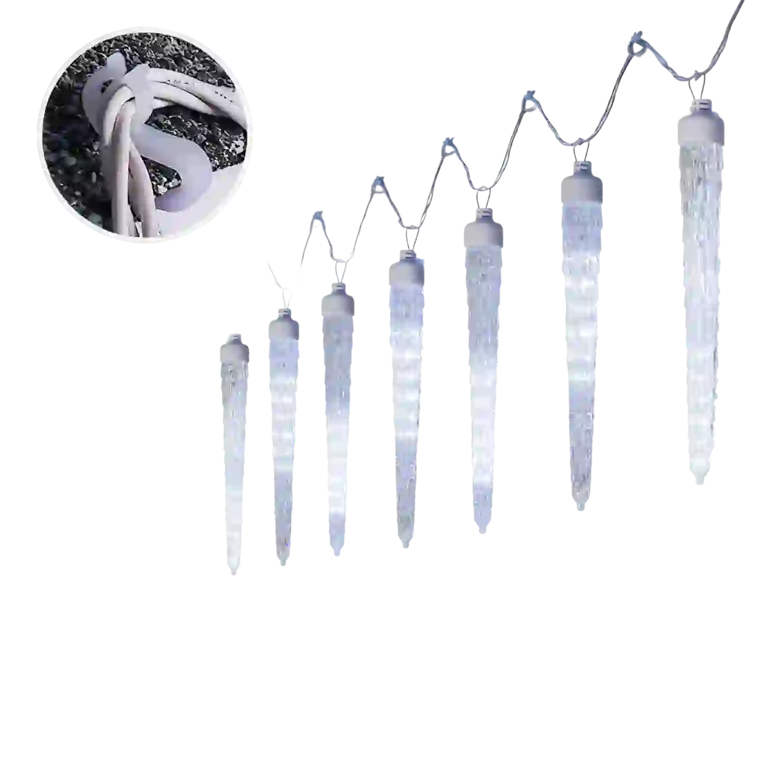 LED Meteor Shower Christmas Icicle Lights for Outdoor