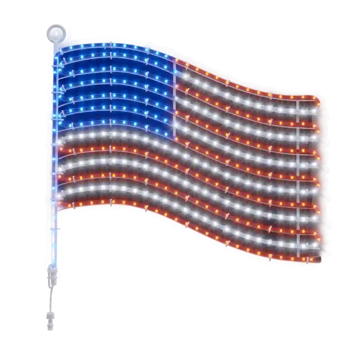 LED Motif Light US Flag Sign for Patriotic Celebration
