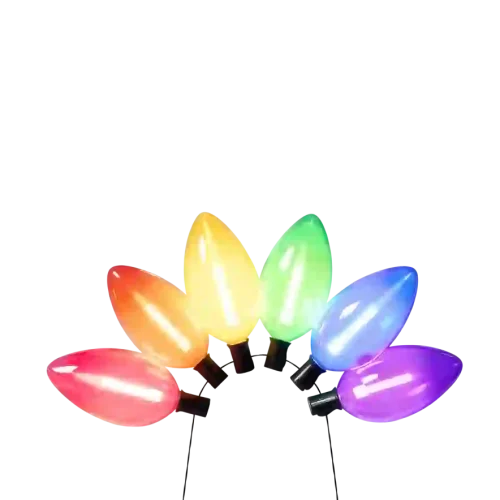 Large C9 LED Christmas String Lights for Outdoor Pathway Decor