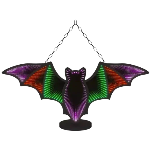2D Bat LED Infinity Light for Halloween Party Decoration