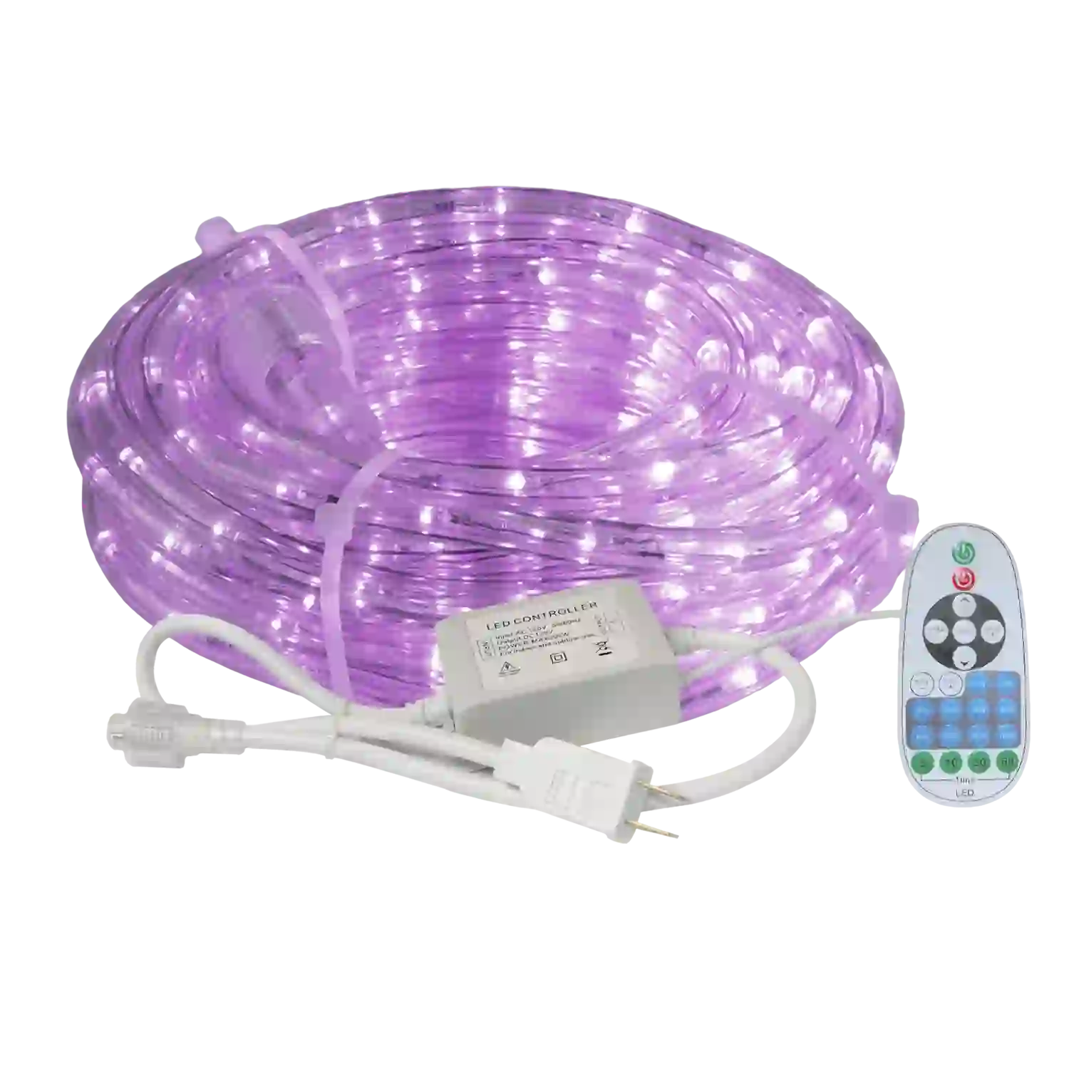 3/8" Commercial LED Rope Lights with Remote Control