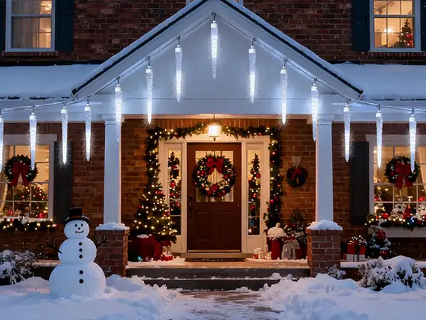 LED Meteor Shower Christmas Lights for Outdoor Function