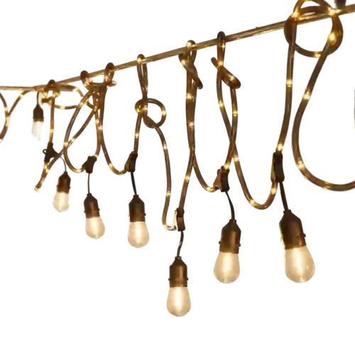 S14 LED String Patio Lights with Fairy Rope Party Decor