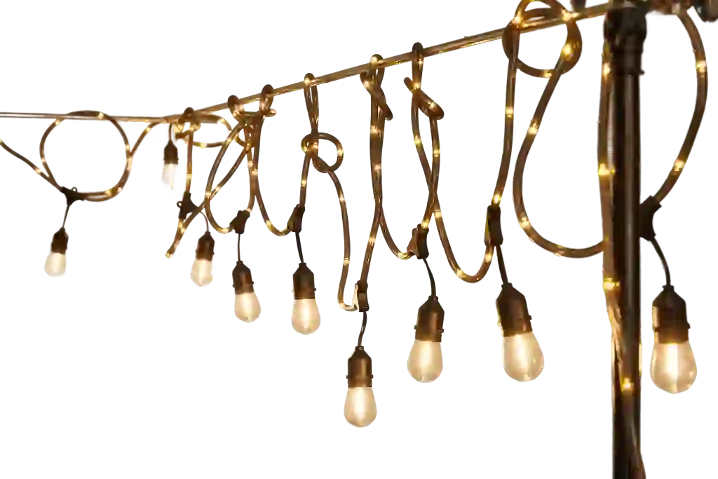 S14 LED String Patio Lights with Fairy Rope Party Decor